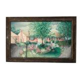 Cottage Scene Oil Painting by Condran