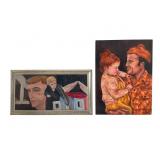 Two Portrait Paintings