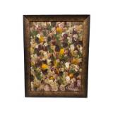 E. Wittels Abstract Flower Oil Painting, Fr.
