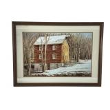 Dan Campanelli Rural Scene Lithograph Framed