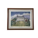 George Taylor House Lithograph by Leah Joseph