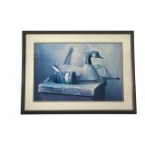 S.E. Willis Goose Decoy Still Life Print Fr.