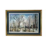 Leah Anderson Joseph Lithograph: West Park