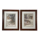 Douglas R Laird Signed Framed Lithographs Set