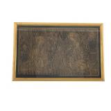 Framed Reproduction Print of Medieval Tapesry