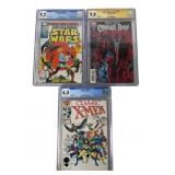 3 Graded Marvel Comics Slabs: Star Wars,ï¿½X-men