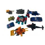 Nine 1980s GoBots & Transformers Toys