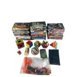 Large Assortment Rubikï¿½s/Puzzle Cubes, Comedy DVDs