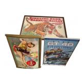 Framed Ford GT40, Coca-Cola & Circus Wall Art