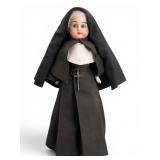 Gebrï¿½der Knoch 13" Bisque Nun Doll, ca. 1900