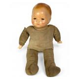 Antique Effanbee 12" Baby Doll with Crier Box