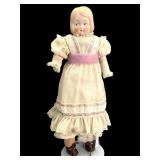 15-Inch German Parian Flirty Eyed Doll