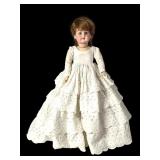 Gebruder #193 Bisque Head Doll, 15.5 in