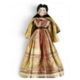 Early China Head Doll with Marked Shoulder
