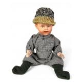 Small Heubach Baby Boy Doll, 8.5 Inches