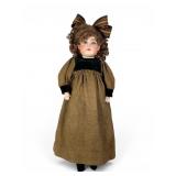 Kestner 9 Bisque Doll with Kid Leather Body