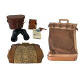 Grouping: Binoculars, Majestic Radio, Money Bag
