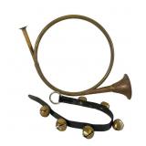 Brass French Horn & 25.5" Bell Strap