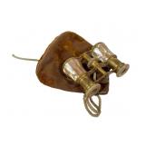 1885 Mother of Pearl Opera Glasses & Bag