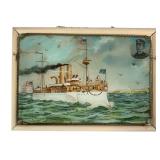 1898 USS Maine Chromolithograph by Fetherston