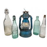 Summit Bottling Works Bottle & Blue Lantern