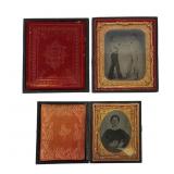 Antique Tintype Portraits in Cases