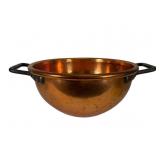 Large Copper Kettle with Iron Handles