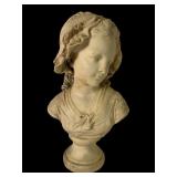 Grinam Niam Paris French Peasant Girl Bust