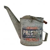 Prestone Galvanized Watering Can with Label