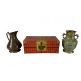 Japanese Champleve Cloisonnï¿½ Vase, Engraved E