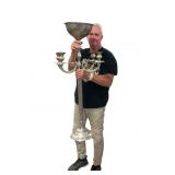 Large Metal Floor Candelabra