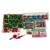 Shiny Brite & Assorted Glass Christmas Orns &