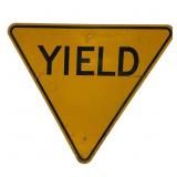 Metal Yield Road Sign