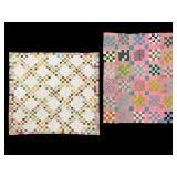 Two Unfinished Patchwork Quilts