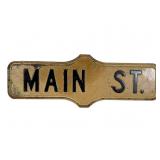 Vintage Main St Metal Street Sign