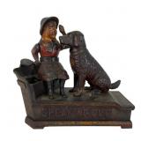 Cast Iron Speaking Dog Mechanical Bank