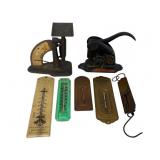 Thermometers, Scales & Embossed Seal Press