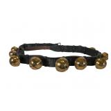 Leather Strap with 15 Brass Sleigh Bells, 71"