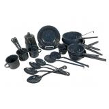 Speckled Enamelware Cookware & Tableware Set