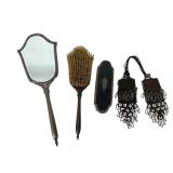 Sterling Vanity Set & Chain Miser Purse