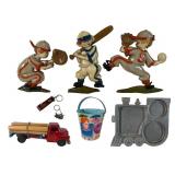 Sexton Baseball Wall Plaques & Structo Truck,