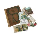 Worn Postcard Album & Early 20th Century Ephe