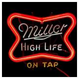 Miller High Life Neon Beer Sign