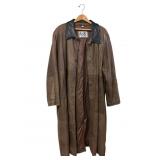 Studio 7036 Brown Leather Trench Coat