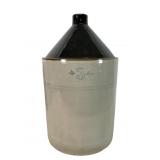 3 Gallon Stoneware Jug with Black Glaze Top
