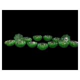 24 Hazel Atlas Uranium Glass Bowls