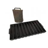 Cast Iron Bread Stick Pan & Metal Farm Bell