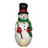 37-Inch Lighted Snowman Blow Mold Decoration