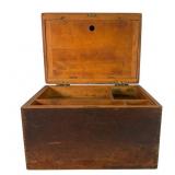 Wooden Personal Writing Chest with Insert