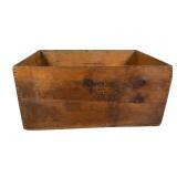 Boston Rubber Shoe Co Wooden Railroad Box on